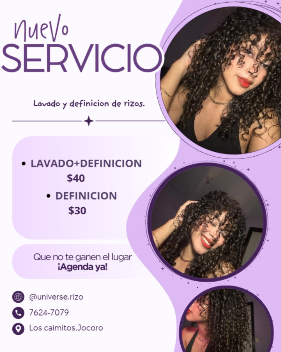 Lavado e Hidratación + Definición de Rizos – Con Emeli