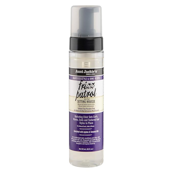 Aunt Jackie's Mousse para el cabello, establece estilos de cabello rizado en su lugar