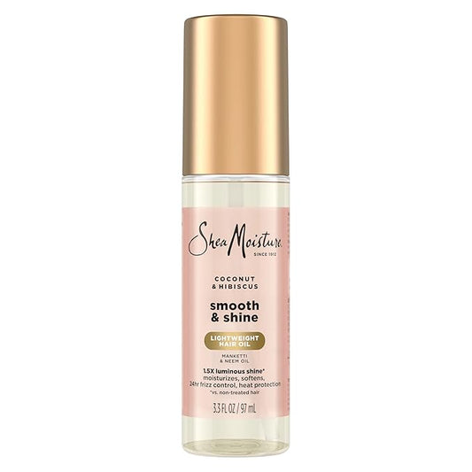 SheaMoisture Aceite de coco e hibisco suave y brillante