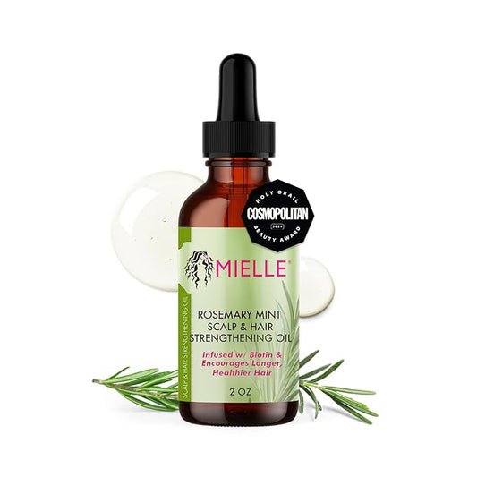 Mielle Organics - Aceite fortalecedor del cuero cabelludo y del cabello, de romero y menta
