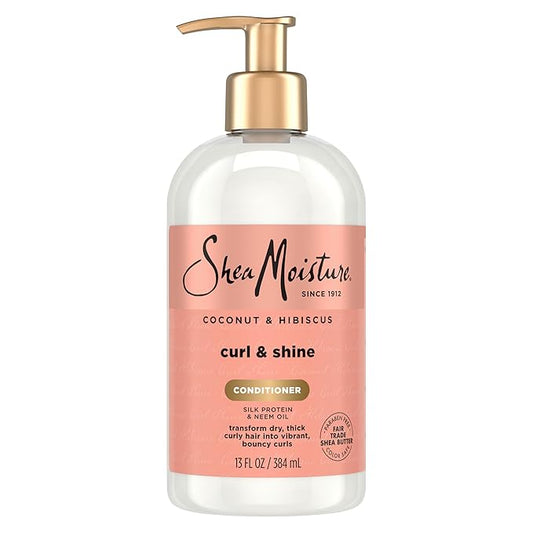 SheaMoisture Acondicionador para rizos y brillo con coco e hibisco