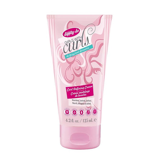 Crema definidora de rizos sin enjuague para niñas con rizos - Crema antiencrespamiento para cabello rizado y ondulado