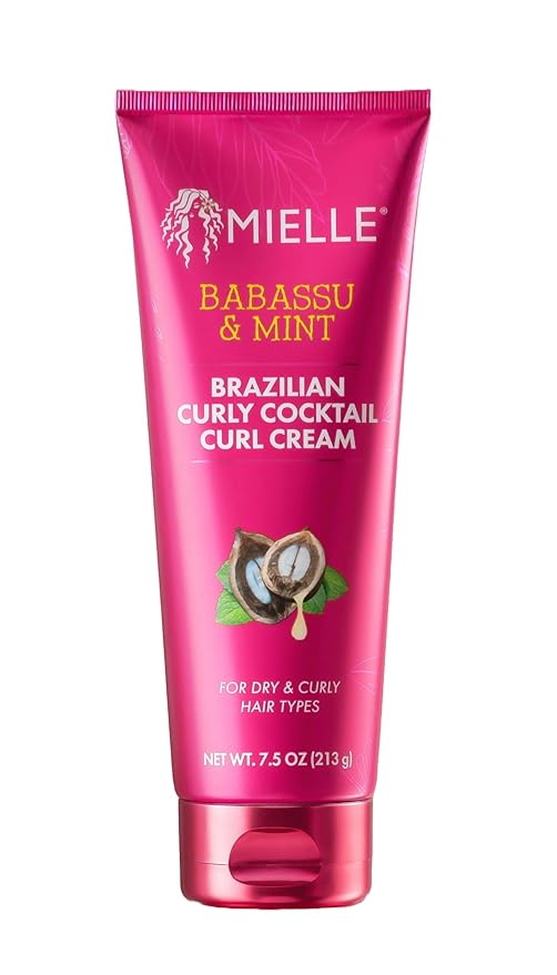 Mielle Organics Babassu & Mint - Crema rizada brasileña para cóctel