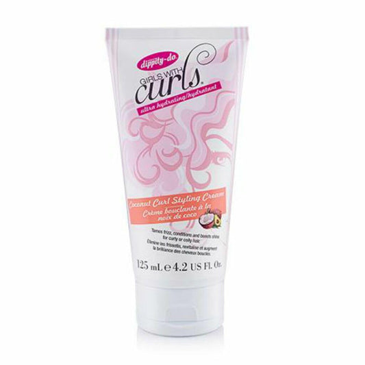 Crema para peinar rizos de coco para niñas con rizos