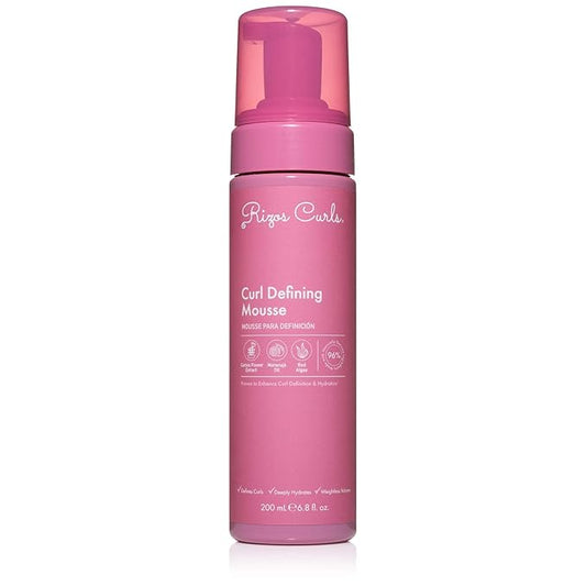 Rizos Curls Espuma ligera para definir rizos para volumen e hidratación, brillo y definición para cada patrón de rizo