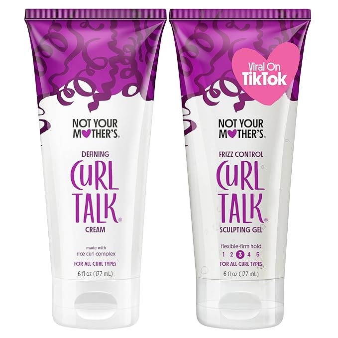 Not Your Mother's Curl Talk - Gel esculpedor y crema definidora para control del encrespamiento