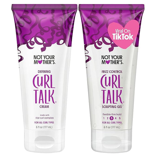 Not Your Mother's Curl Talk - Gel esculpedor y crema definidora para control del encrespamiento