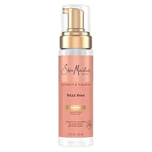 Mousse de coco e hibisco para rizar la humedad de karité para controlar el encrespamiento con manteca de karité