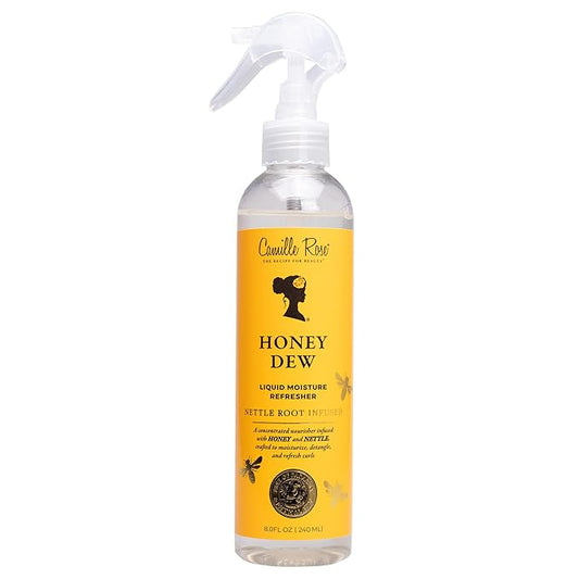 Camille Rose Honey Dew - Refrescante líquido para el cabello, con miel y raíz de ortiga, para un cabello suave y sedoso, 8 onzas líquidas